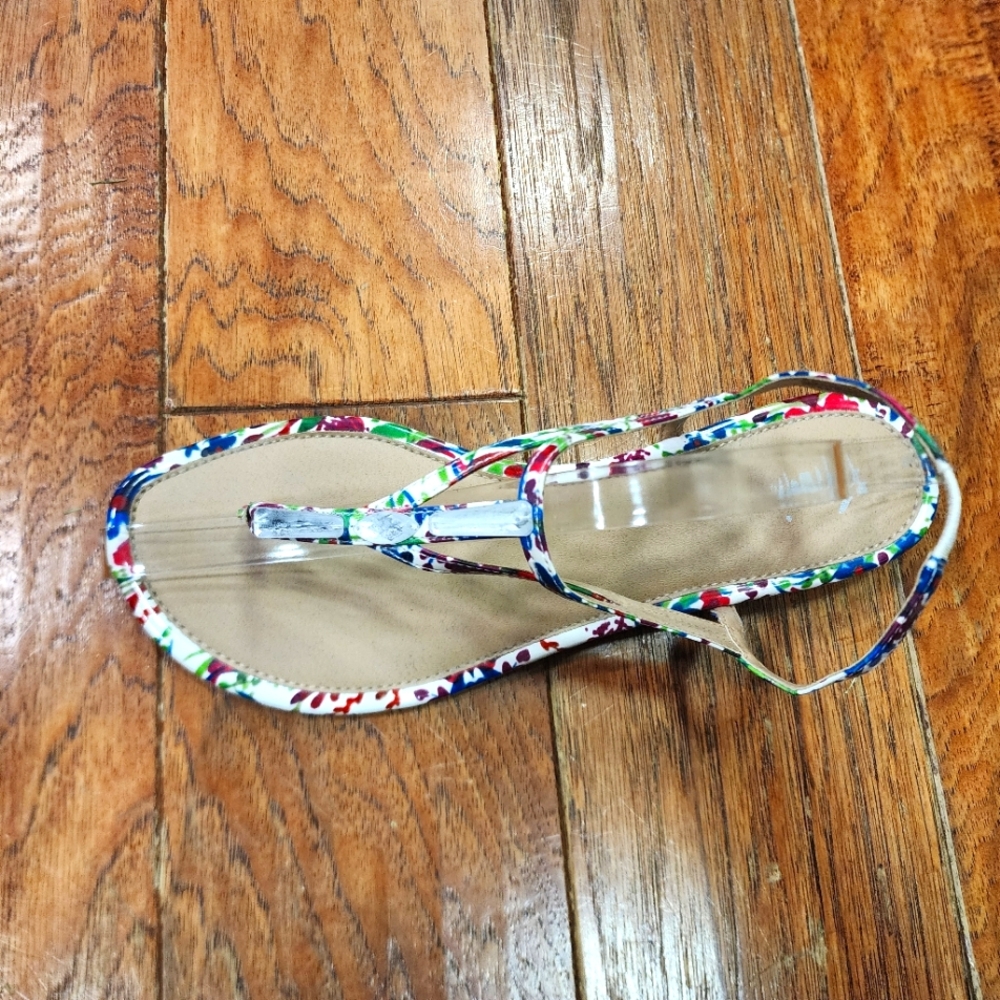 Fioni Strappy Sandals Floral Pattern Size 10 - Picture 5 of 8